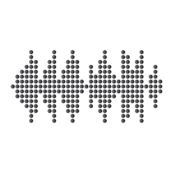 Audio technology  music sound waves vector icon illustration