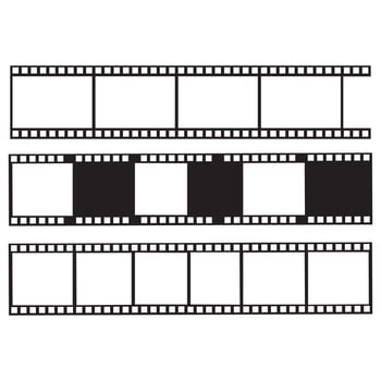 abstrack filmstrip Logo Template vector illustration design