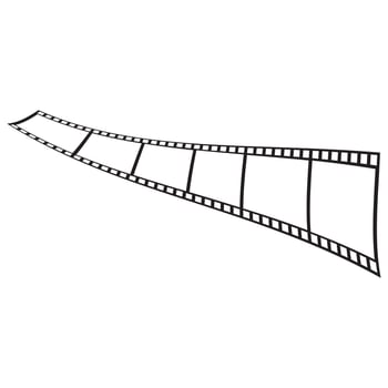 abstrack filmstrip Logo Template vector illustration design