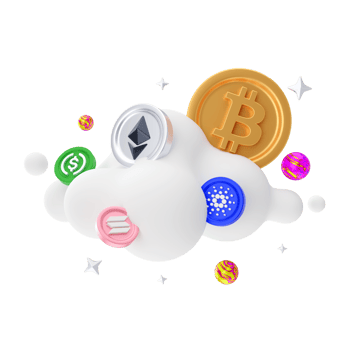 Cryptocurrency 3D Illustration png