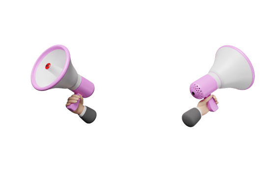 businessman hands holding megaphone, hand speaker isolated png