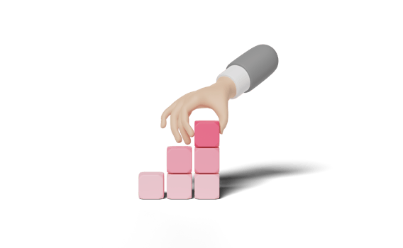3d business analysis strategy with businessman hands graph png