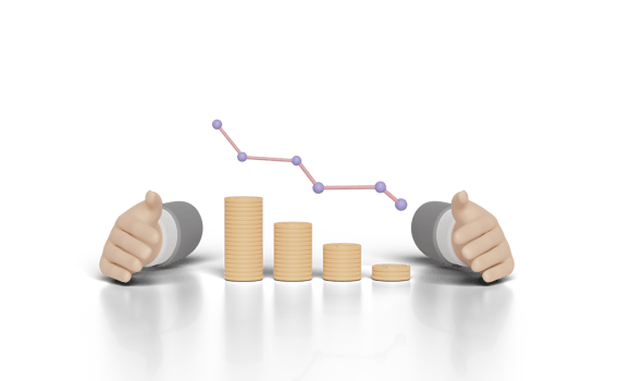 3d businessman hands protecting money coins stacks png