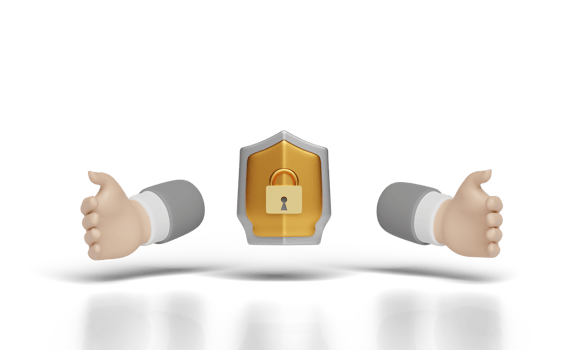 3d businessman hands protecting shield isolated png