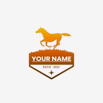luxury horse logo. Horse silhouette logo for business. vintage logo design. Horse vintage design. horse logo design. vector