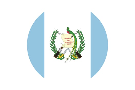 Circle flag vector of Guatemala