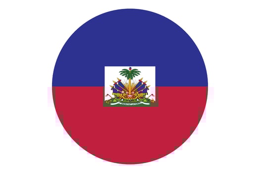 Circle flag vector of Haiti