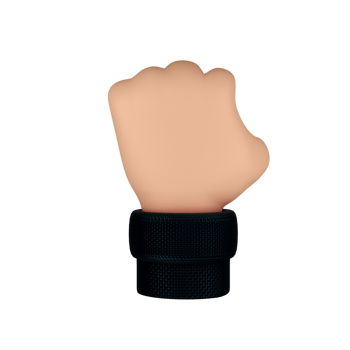 Hand Gesture 3D Illustration. 3D rendering png