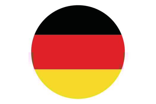 Circle flag vector of Germany