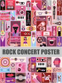 Rock Concert Poster vector