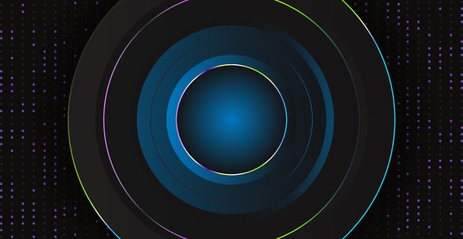Elegant futuristic background. Abstract background of gradient circles in the form of a sound speaker. EPS10 vector. vector