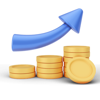 Finance And Money 3D Illustration. 3D rendering png