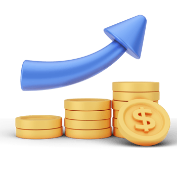 Finance And Money 3D Illustration. 3D rendering png