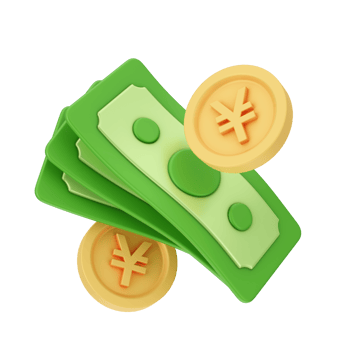 Finance And Money 3D Illustration. 3D rendering png