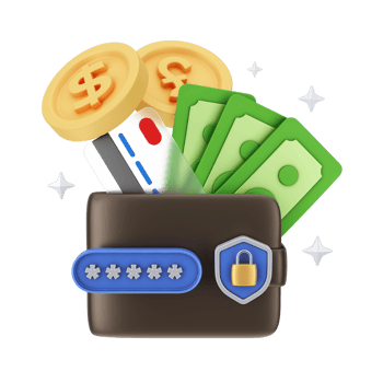 Finance And Money 3D Illustration. 3D rendering png