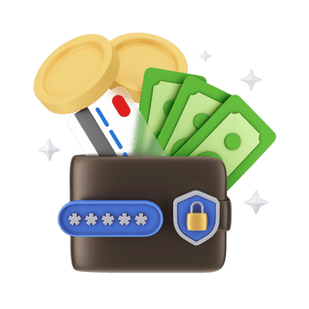 Finance And Money 3D Illustration. 3D rendering png