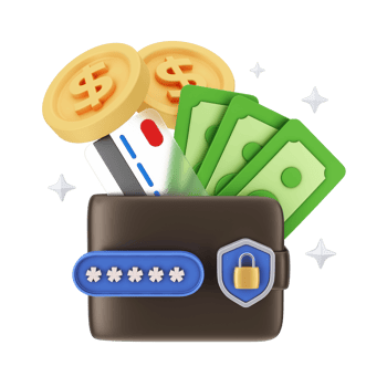 Finance And Money 3D Illustration. 3D rendering png