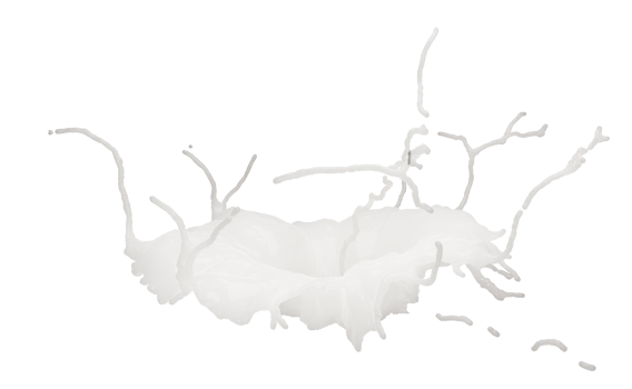 3d milk ripple splash isolated. 3d render illustration png
