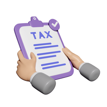3d businessman hands holding clipboard with check list tax isolated. saving money, business strategy concept, 3d render illustration png