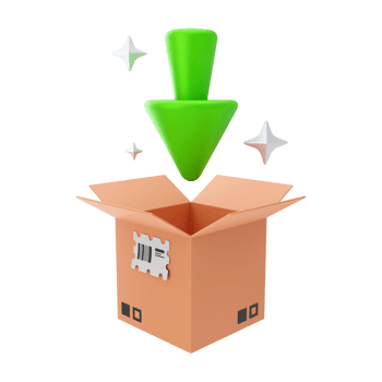 E-Commerce Shopping And Marketing 3D illustrations. 3D rendering png