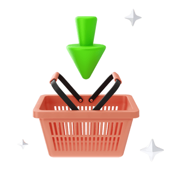 E-Commerce Shopping And Marketing 3D illustrations. 3D rendering png