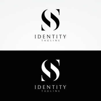 Logo design abstract template initial letter s element with geometry. Modern and minimalist artistic s symbol. vector