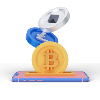 Cryptocurrency 3D Illustration png
