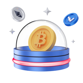 Cryptocurrency 3D Illustration png