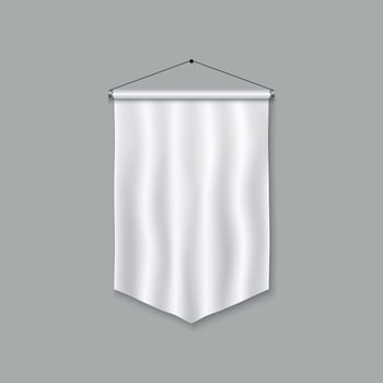 Realistic Pennant Template vector