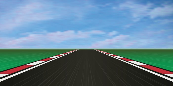 Race track. Vector illustration.