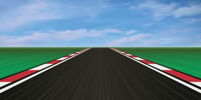 Race track. Vector illustration.