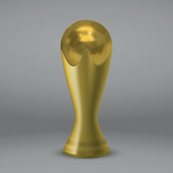 soccer gold cup vector