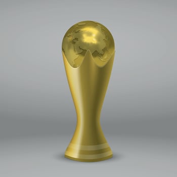 soccer gold cup vector