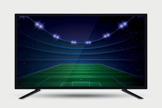 Realistic TV screen vector
