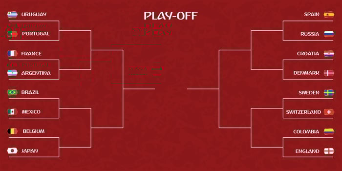 Playoff tournament bracket vector