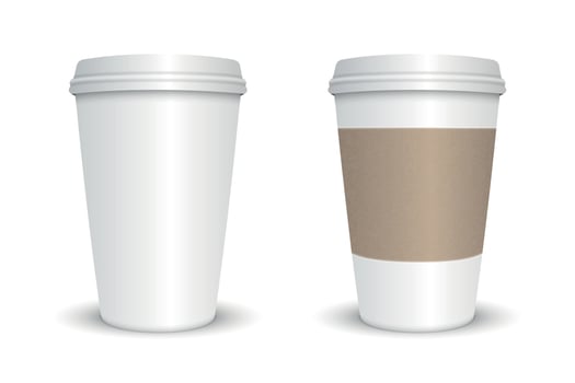 blank coffee cup vector