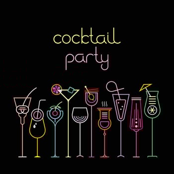 Cocktail Party Poster vector