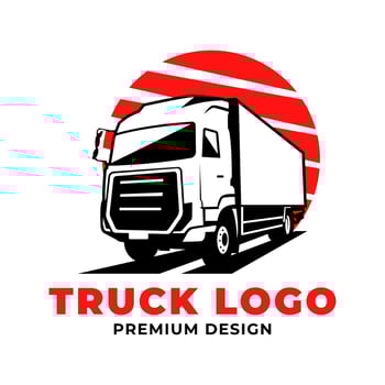 Truck Delivery Logo Design Templates vector