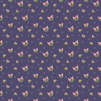Purple Flower pattern vector