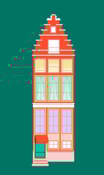 european building landmark vector