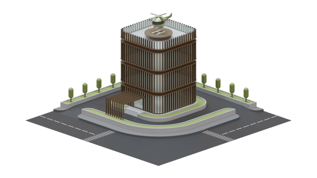 Architectural Buidling 3d Design Element png