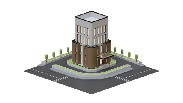 Architectural Buidling 3d Design Element png