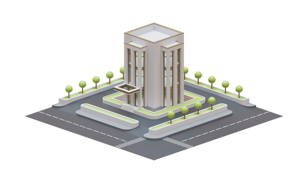 Architectural Buidling 3d Design Element png