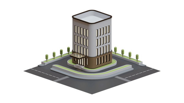Architectural Buidling 3d Design Element png