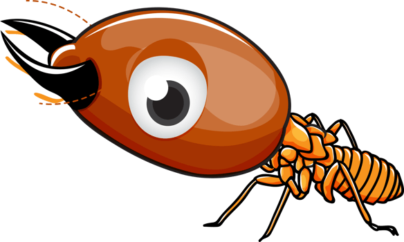 Cute cartoon termite png