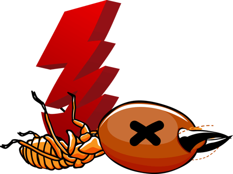 Cute cartoon termite png