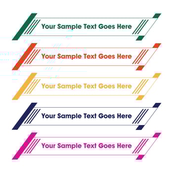 Lower Third Vector Template Design