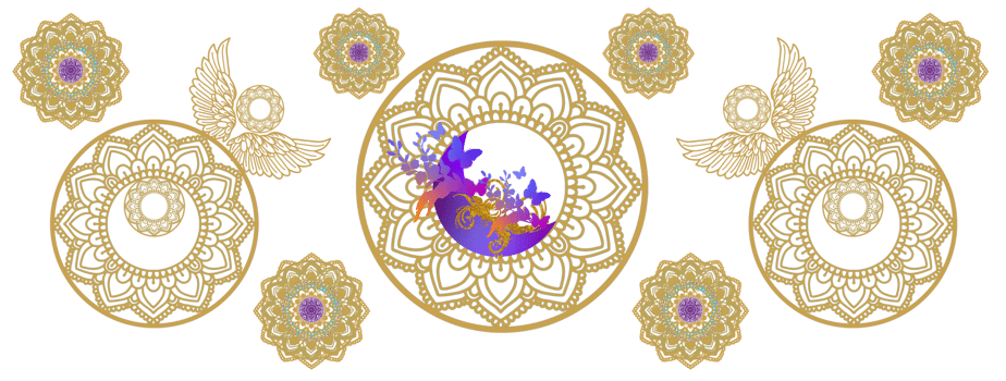 Mandala, ornaments, wings, yoga, astrology, tarot, tattoo template. png