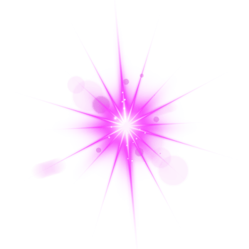 Realistic digital lens flare light effect png