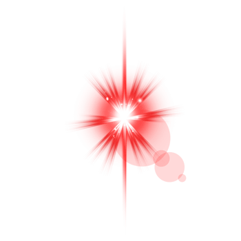 Realistic digital lens flare light effect png